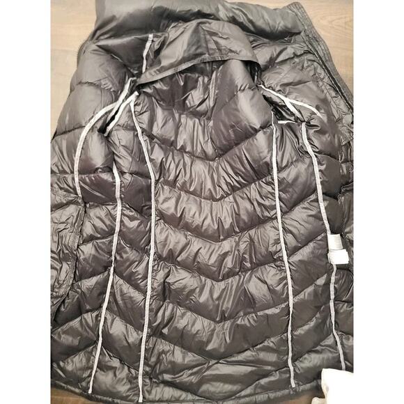 Andrew Marc Coat Womens SZ Small Black Down Puffer Coat Longline - Picture 11 of 16